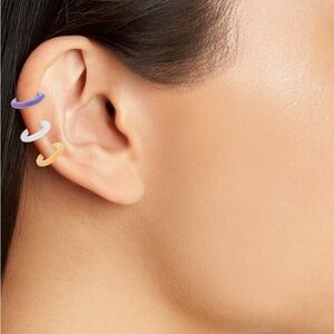 BaubleBar Set of 3 You Glow Girl Cuff Earrings NWT